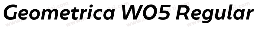 Geometrica W05 Regular It字体转换
